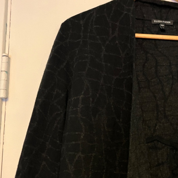 Eileen Fisher Merino Cotton Mosaic Jacket, Small - Picture 10 of 10